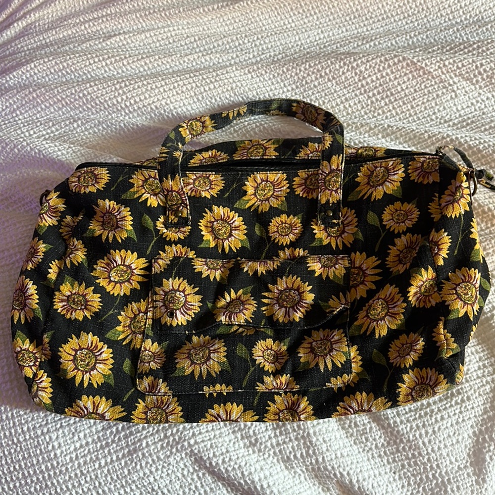 Sunflower overnight bag